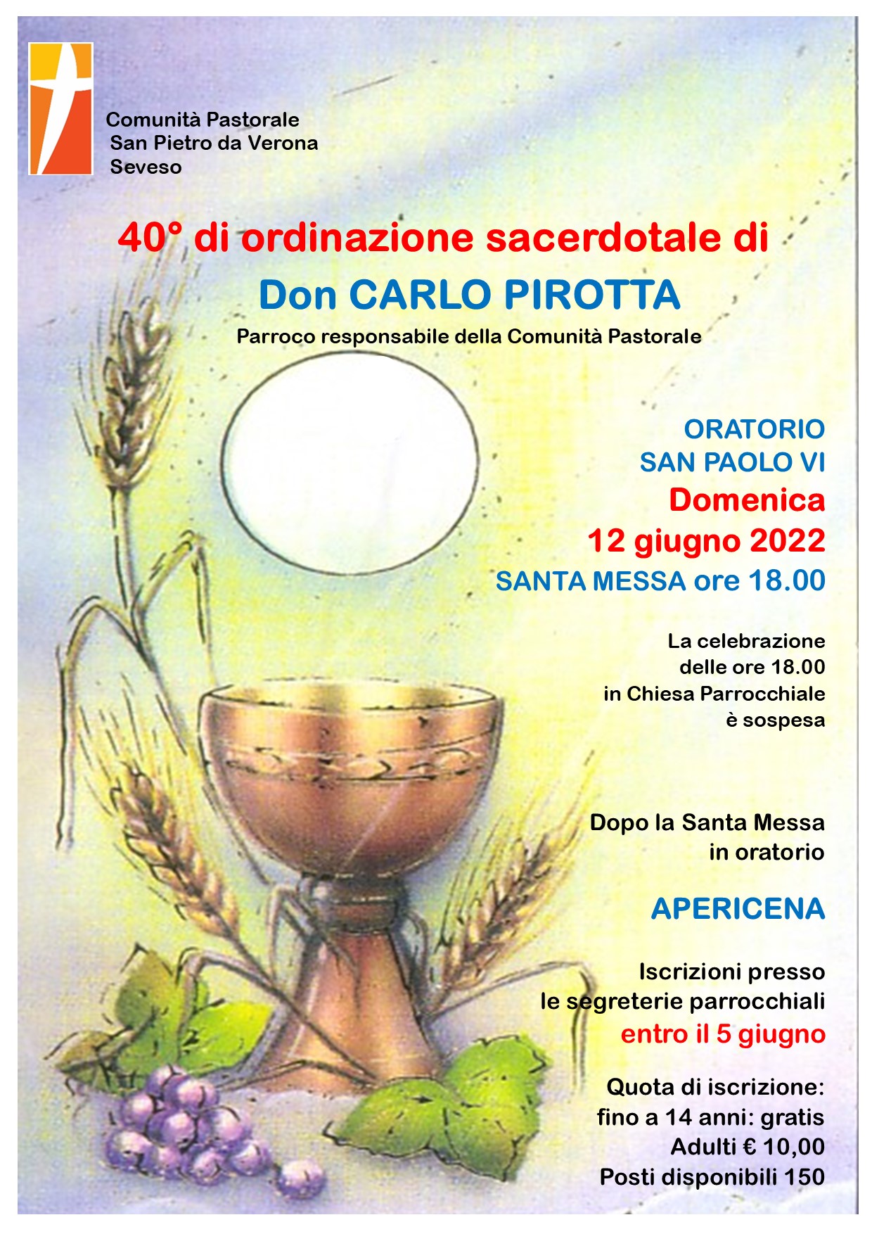 40° Ordinazione Sacerdotale di Don Carlo