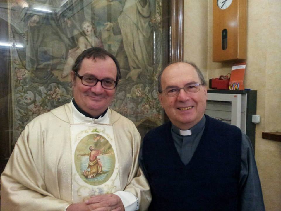 Don Carlo con il Parroco di San Gerardo, don Giancarlo Airaghi